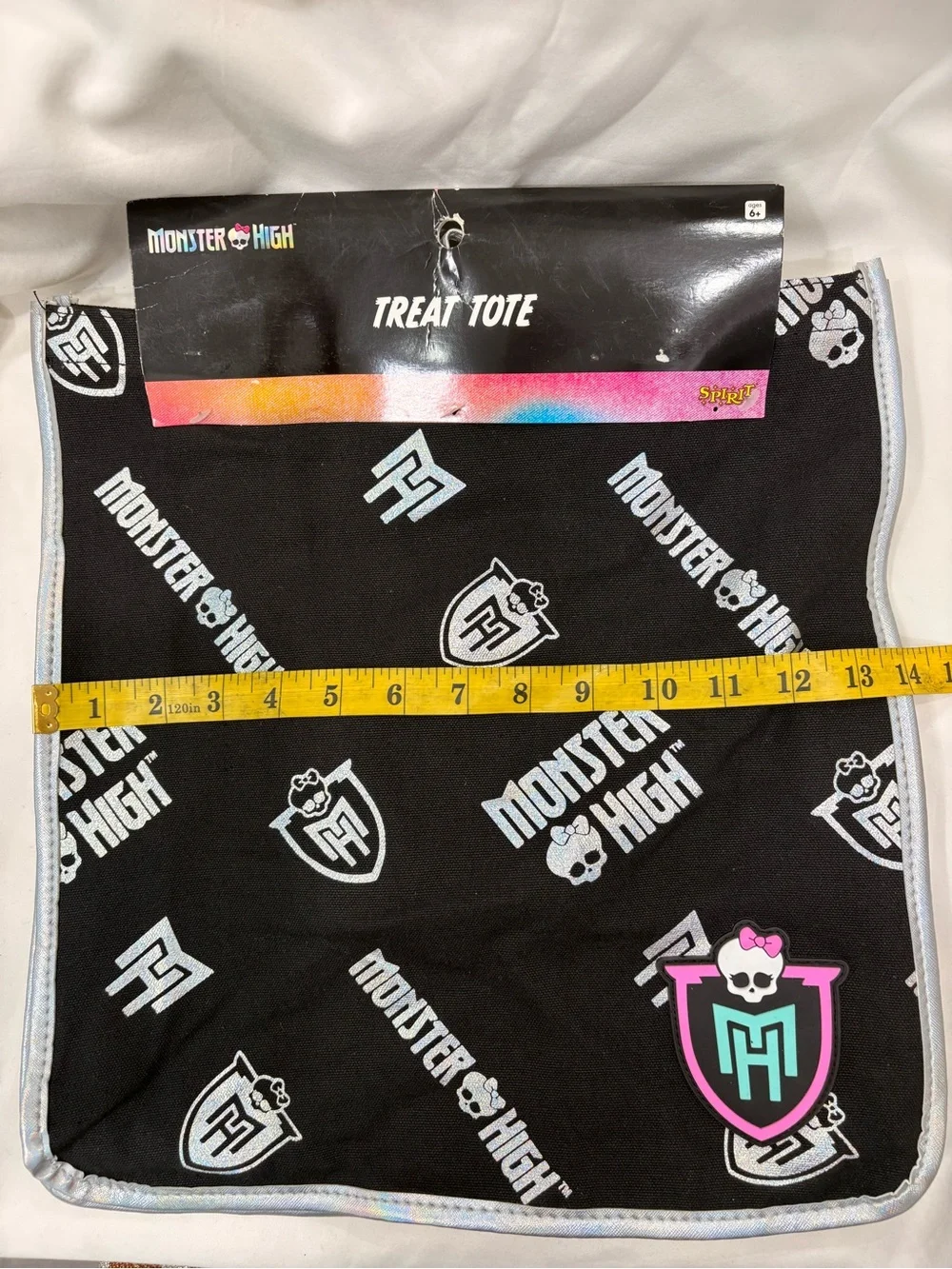New Spirit Halloween Monster High Treat Tote/Reusable Canvas Bag